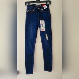 High rise skinny jeans, celebrity pink, size 0/24